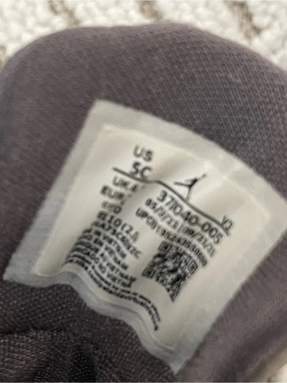 Jordan Kids Gray and White Low-Top Sneakers